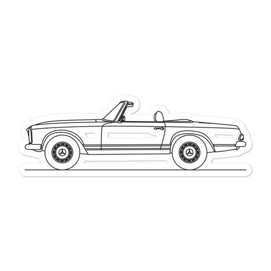 Mercedes-Benz W113 280 SL Sticker - Artlines Design