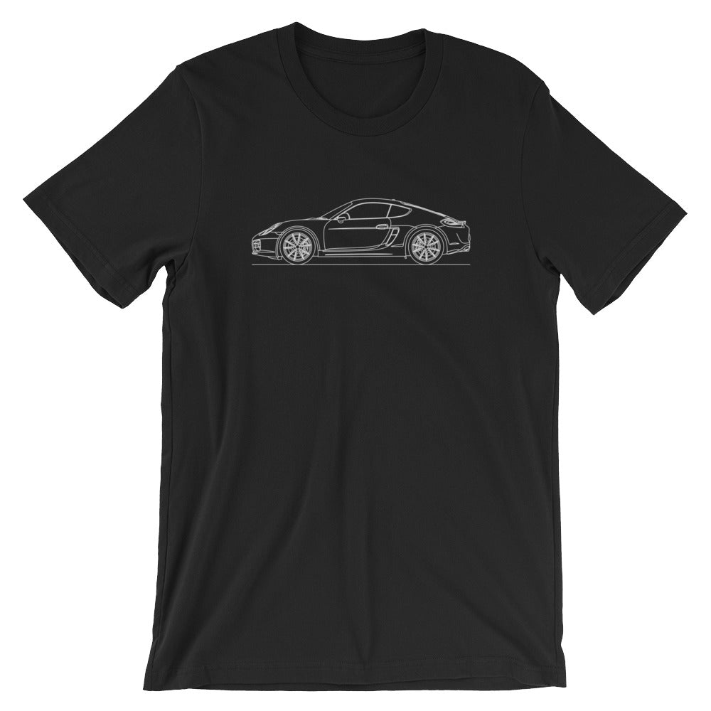 Porsche Cayman S 981 T-shirt Black - Artlines Design