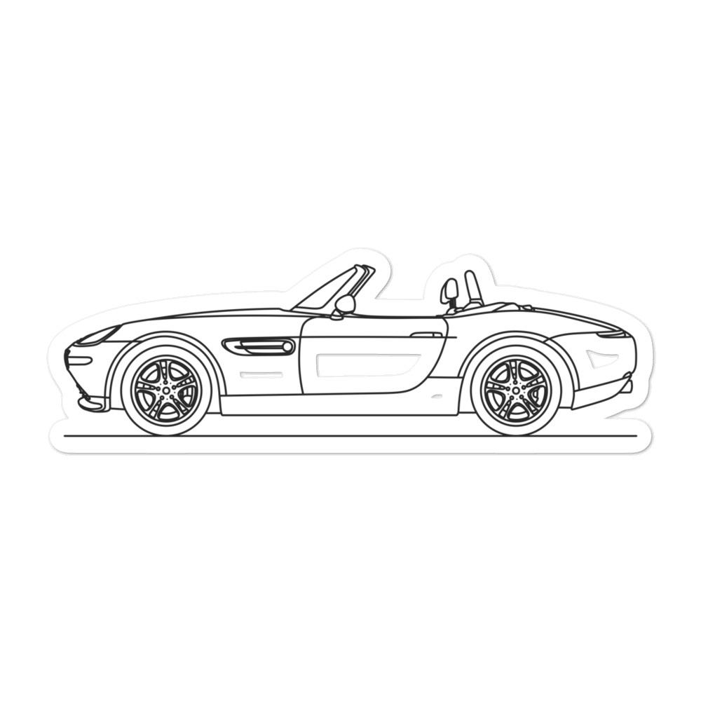 BMW E52 Z8 Outline sticker on a surface