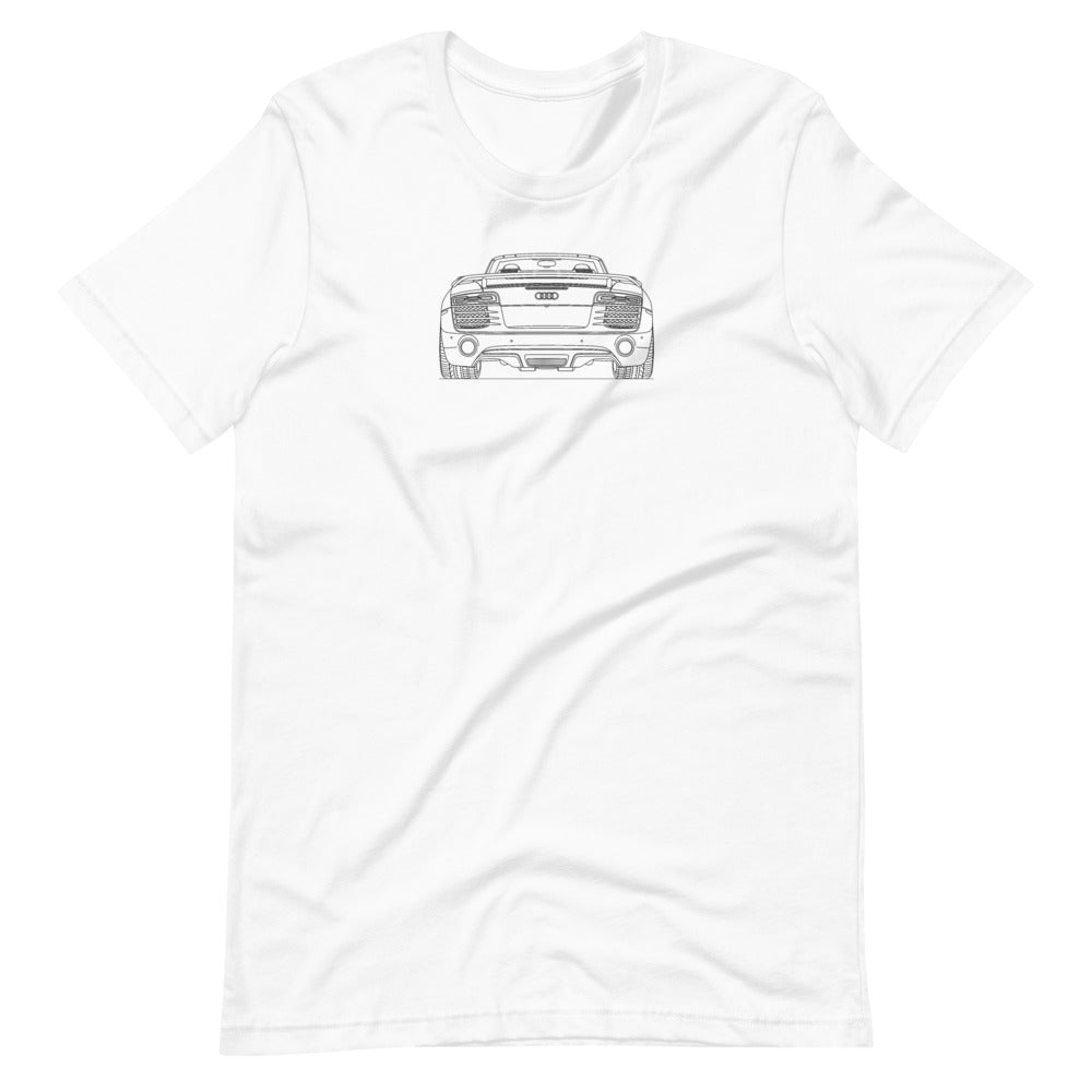 Audi R8 Type 42 rear t-shirt design