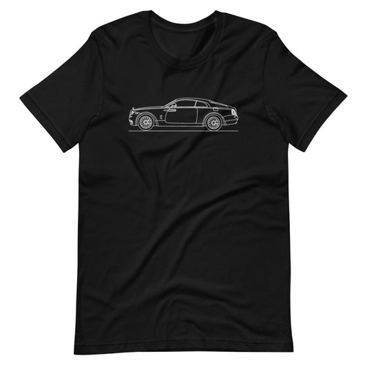 Rolls Royce Wraith t-shirt design displayed.