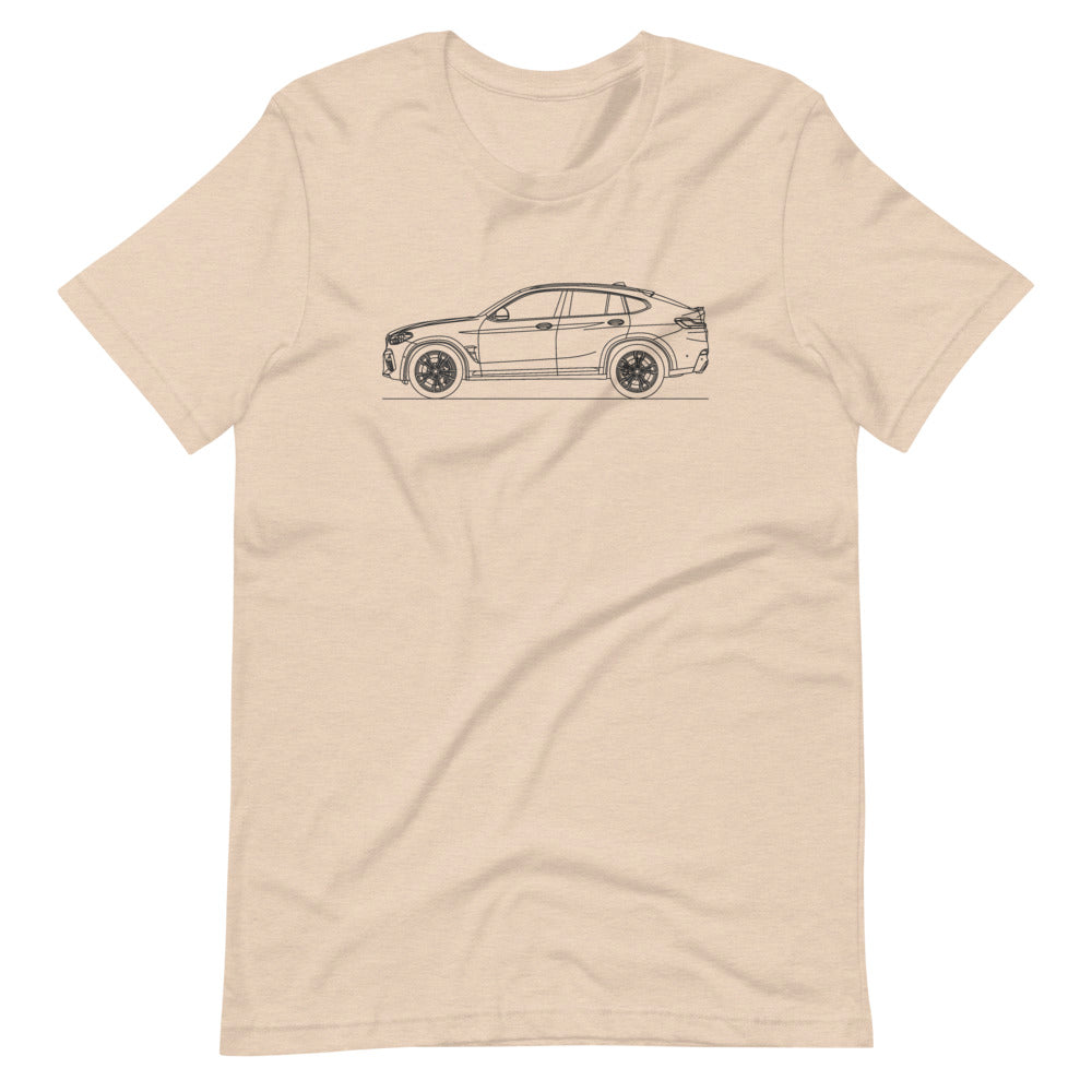 BMW F98 X4 M T-shirt Heather Dust - Artlines Design