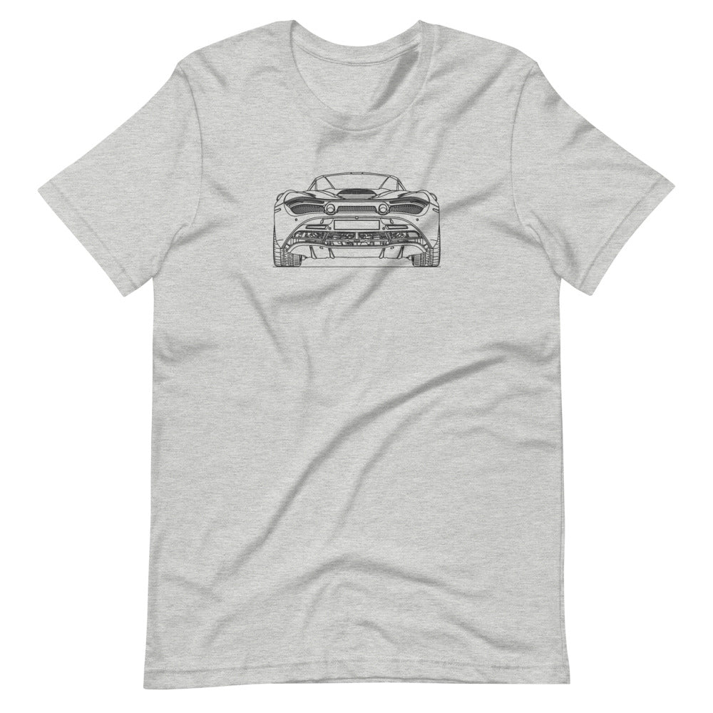 McLaren 720S rear t-shirt design displayed