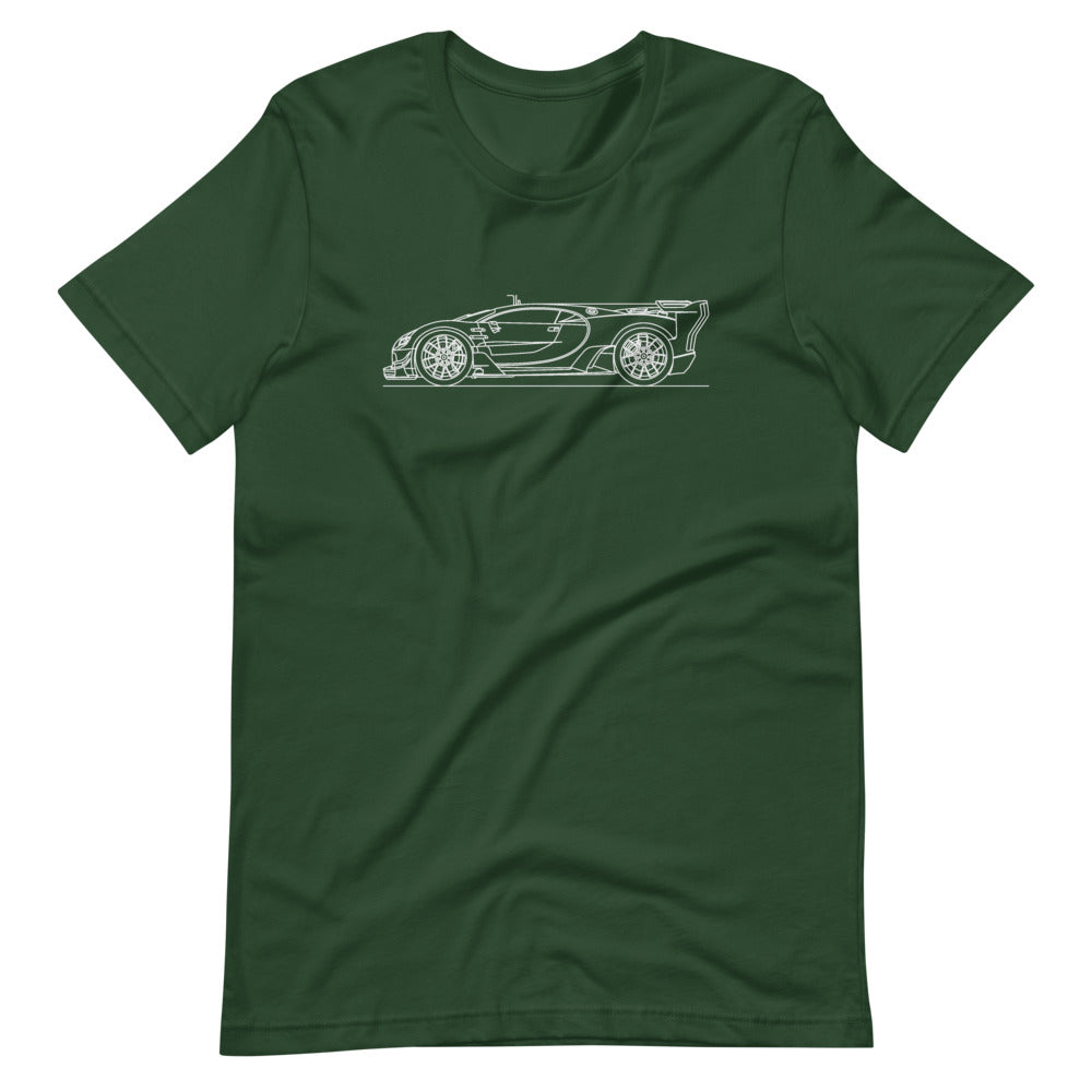 Bugatti Chiron Vision GT T-shirt Forest - Artlines Design