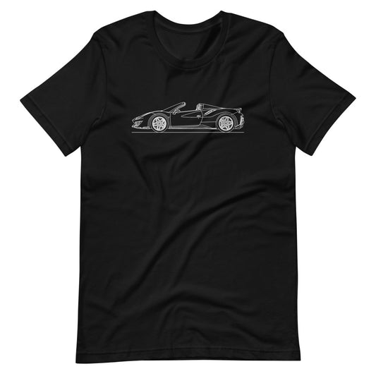 Ferrari 488 Pista Spider t-shirt design