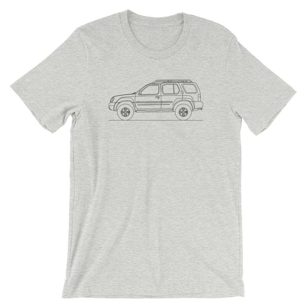 Nissan Xterra WD22 t-shirt design displayed