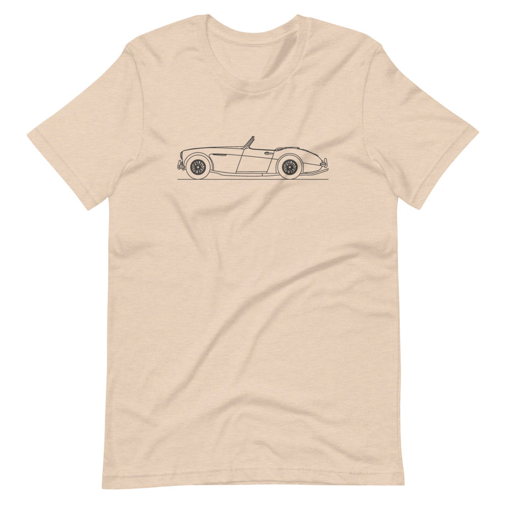Austin Healey 3000 t-shirt displayed on white background