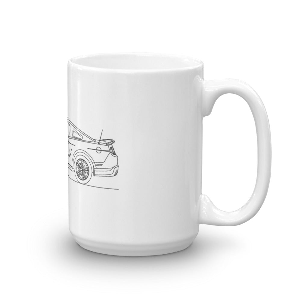 Ford Mustang S197 GT500 mug design.