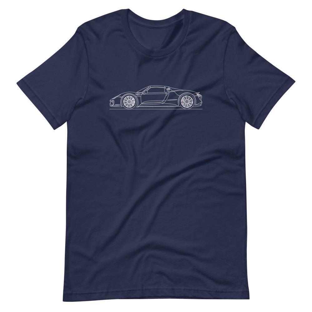 Porsche 918 Spyder T-shirt Navy - Artlines Design