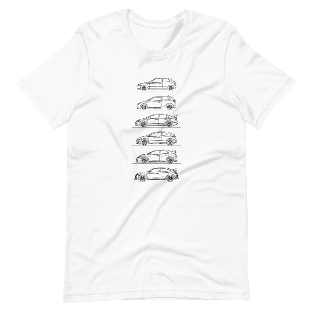 Honda Civic Type R Evolution t-shirt design