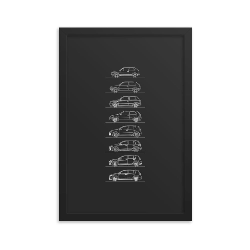 Premium luster photo paper framed poster 12x18