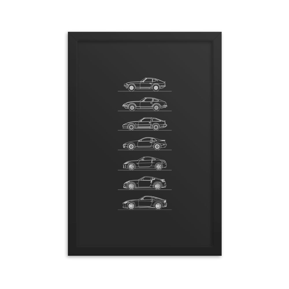 Nissan Z Evolution Poster