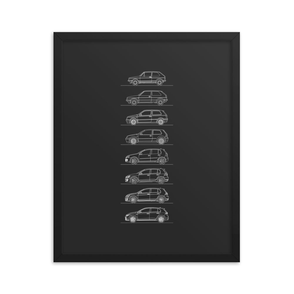 Framed poster on premium luster photo paper