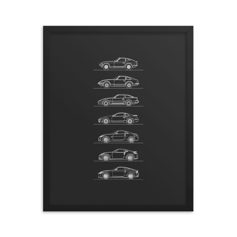 Nissan Z Evolution Poster