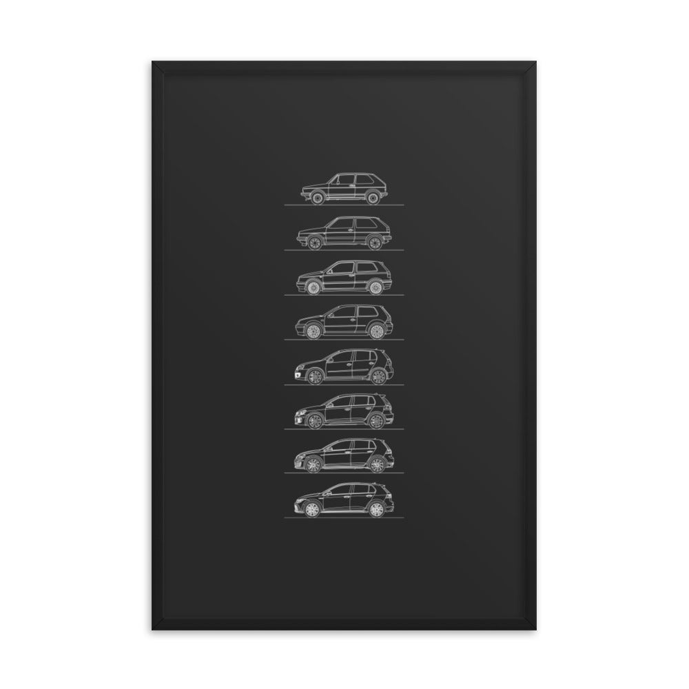 Framed poster on premium luster photo paper