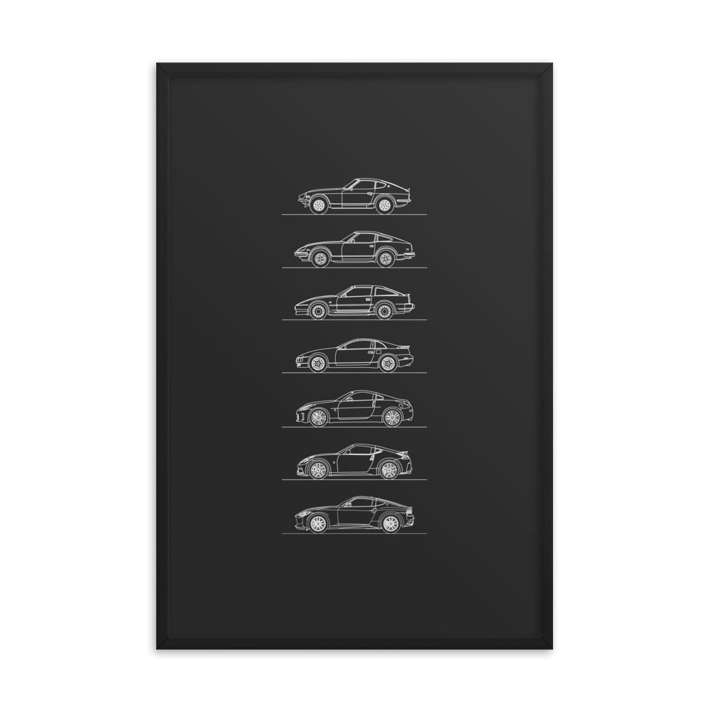 Nissan Z Evolution Poster