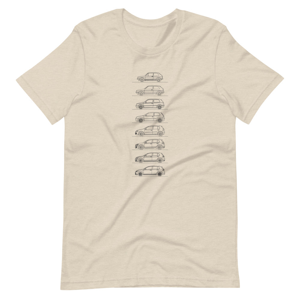 Volkswagen Golf GTI Evolution t-shirt design