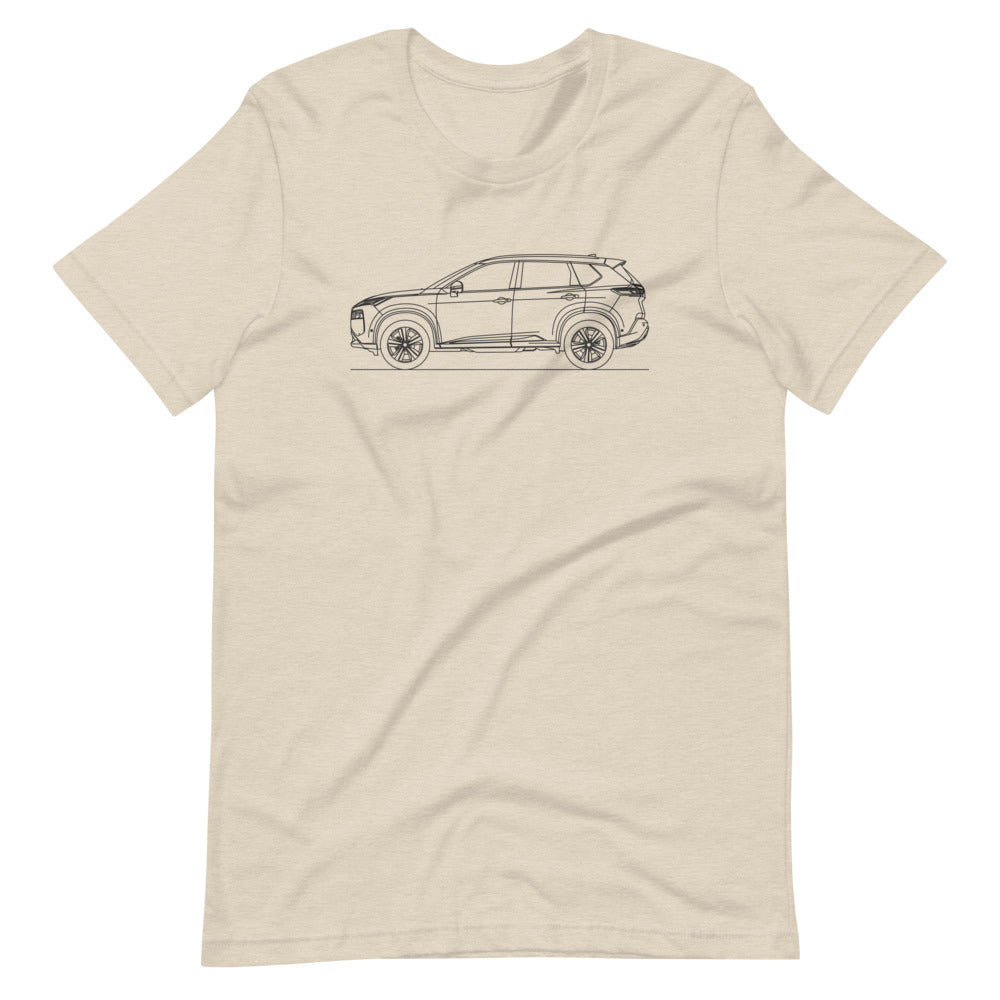 Unisex Nissan Rogue T33 t-shirt in heather dust