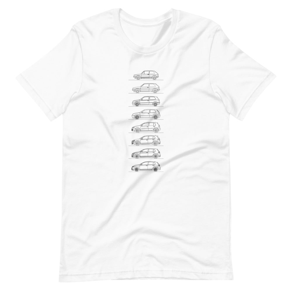 Volkswagen Golf GTI Evolution t-shirt design