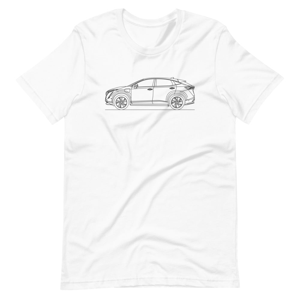 Unisex Nissan Ariya t-shirt in white design