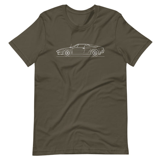 Lamborghini Jalpa silhouette T-shirt for car lovers