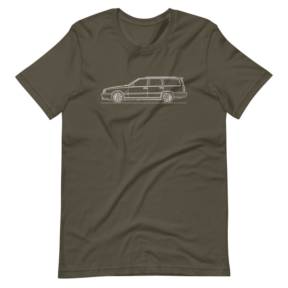 Volvo 850 R silhouette T-shirt front view