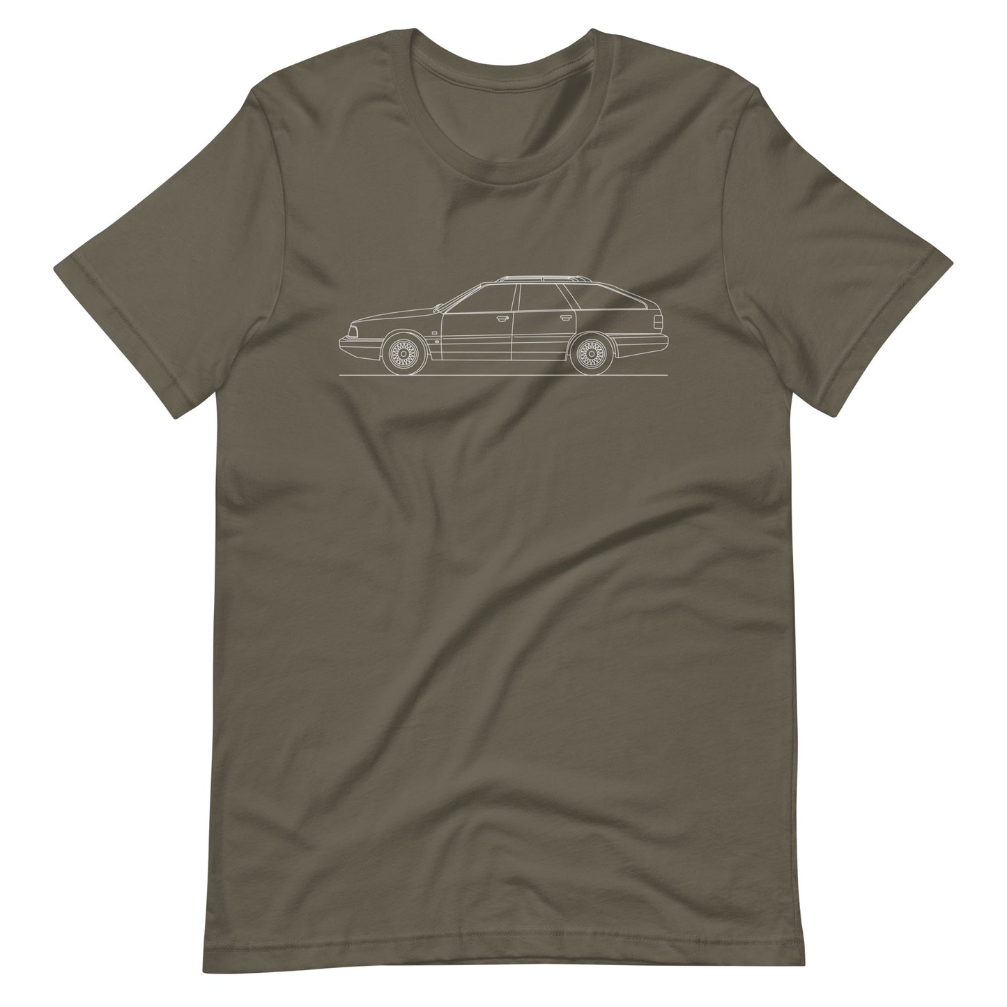 Unisex Audi Quattro Avant t-shirt in army green