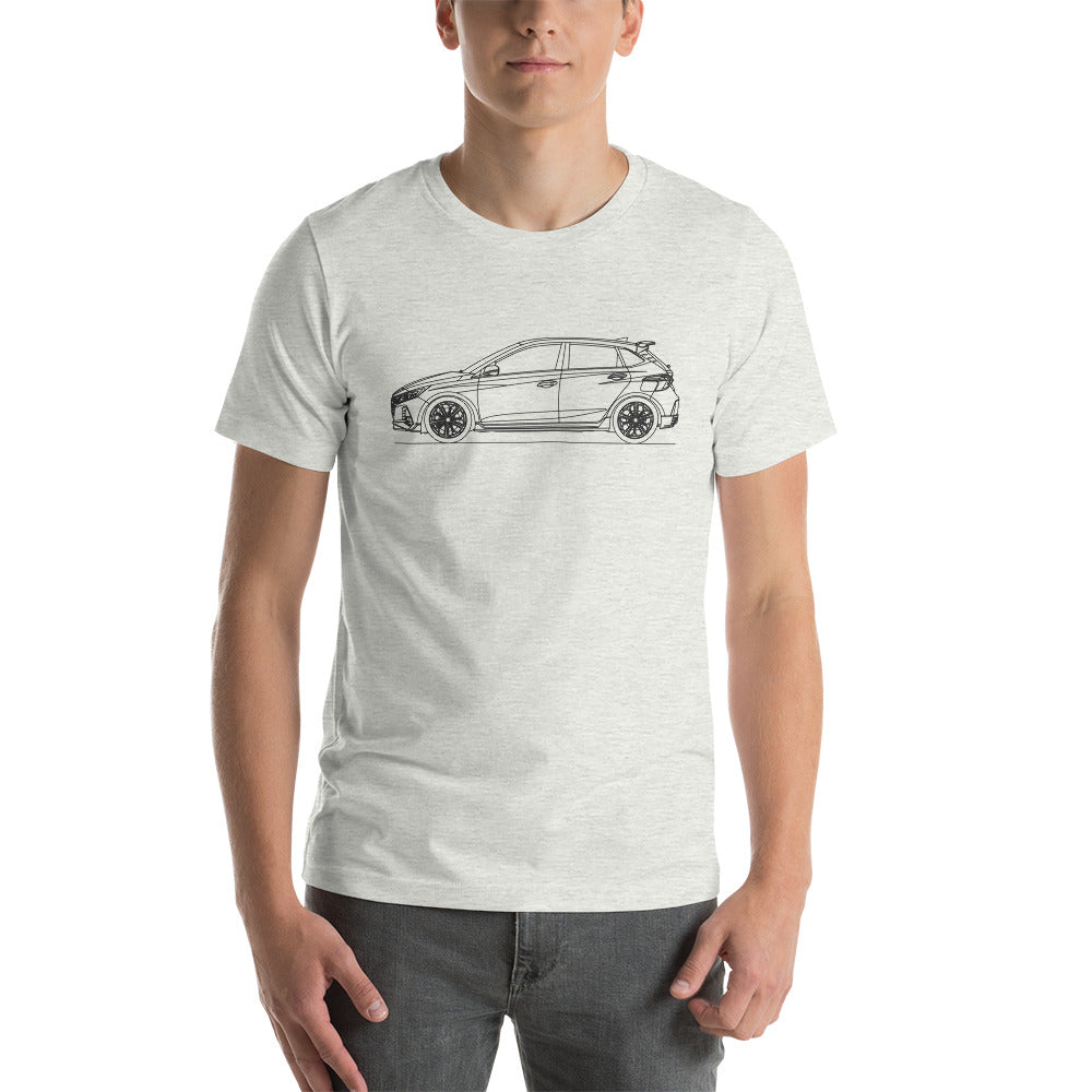 Hyundai i20N t-shirt in ash color