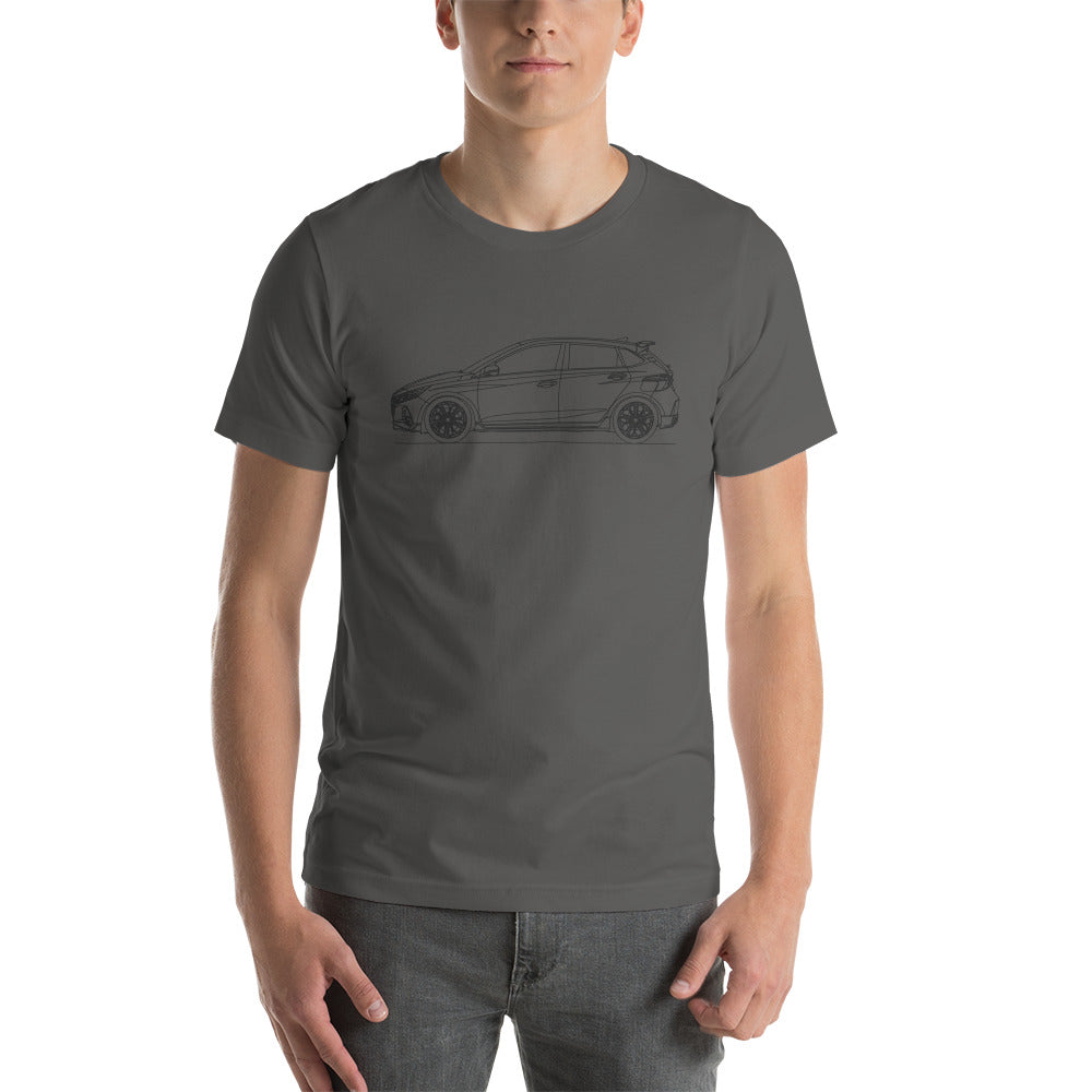 Hyundai i20N t-shirt in asphalt color