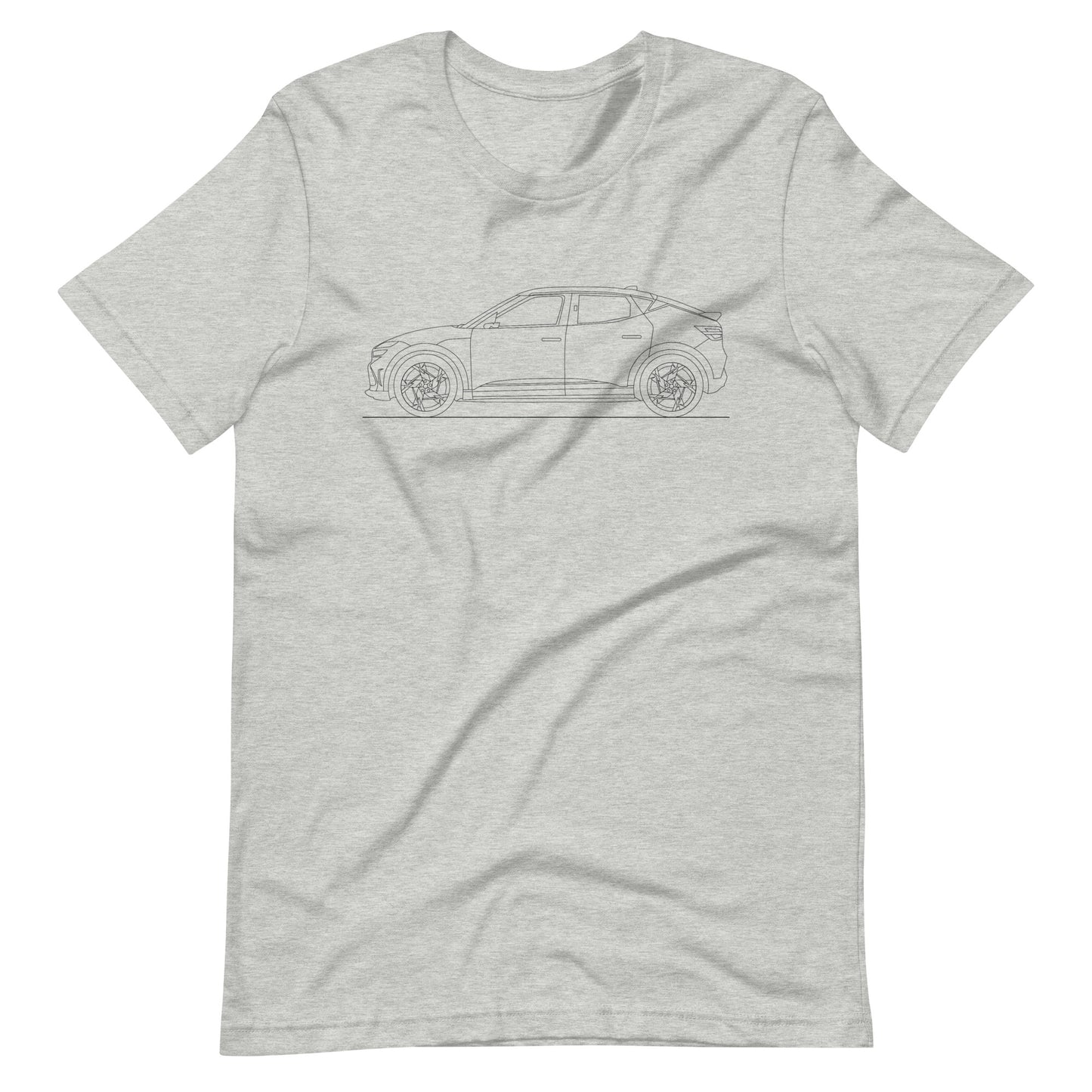 Athletic heather Genesis GV60 t-shirt displayed