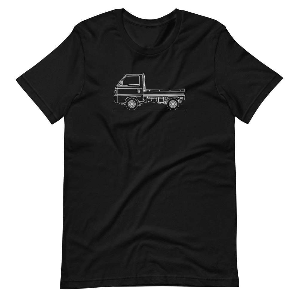 Black Honda Acty T-shirt front view