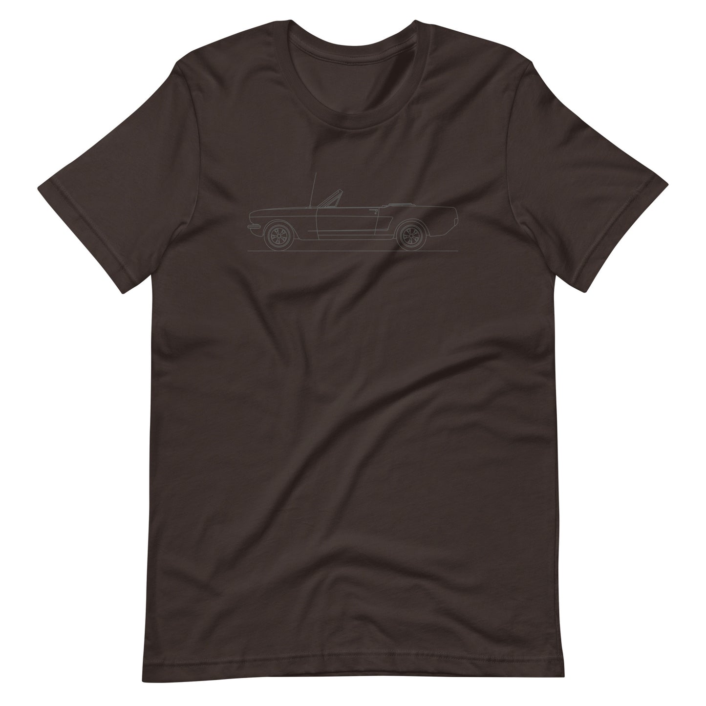 Unisex staple t-shirt in brown color