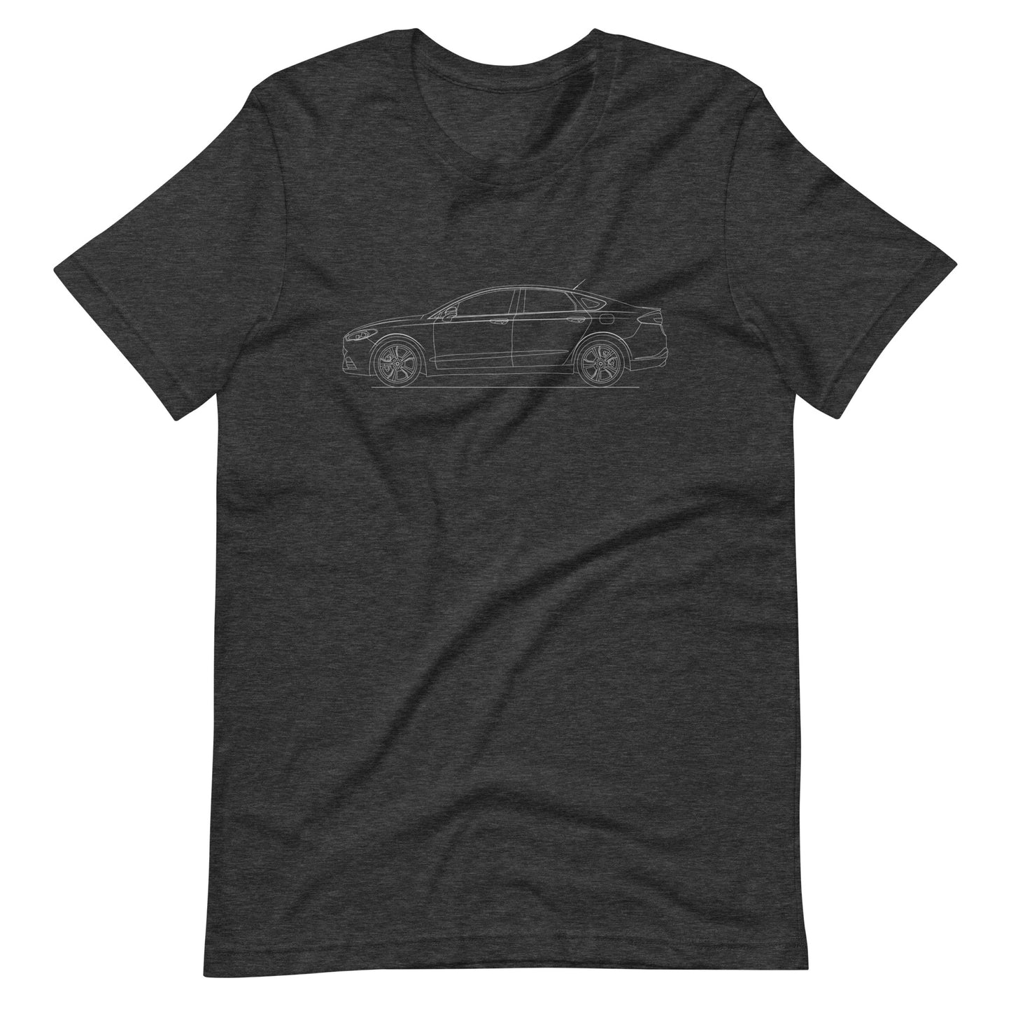 Dark grey Ford Fusion sport t-shirt displayed