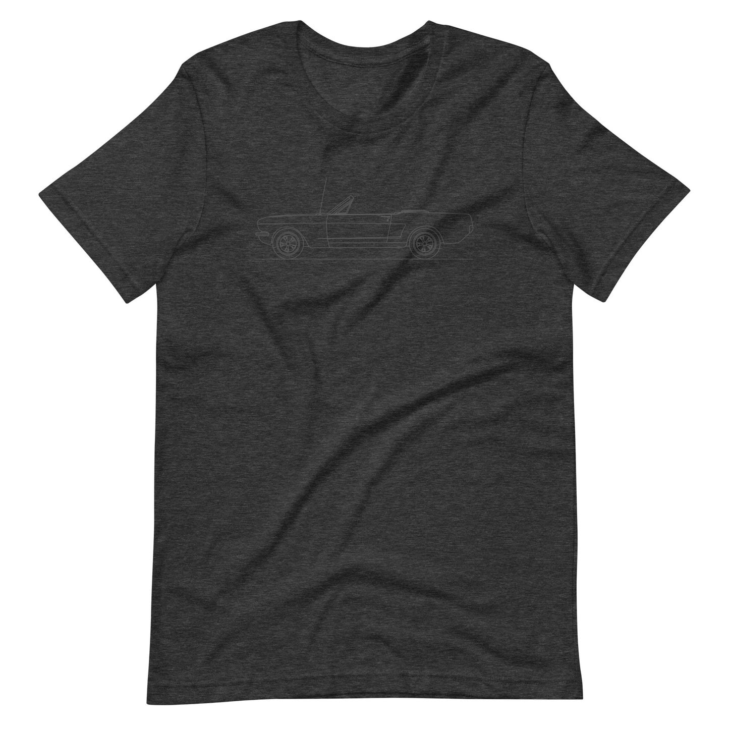 Dark grey heather unisex staple t-shirt design