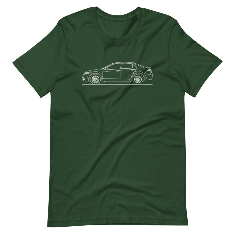 Acura TSX CU2 silhouette T-shirt design image