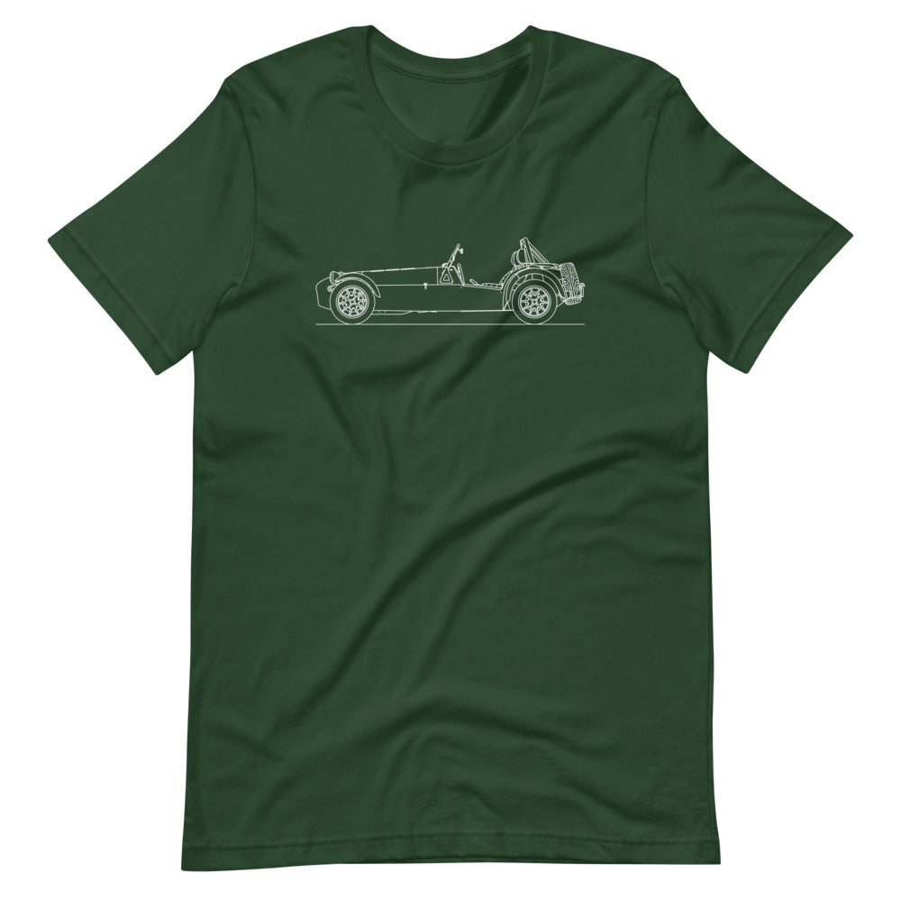 Caterham Seven T-shirt in forest green color