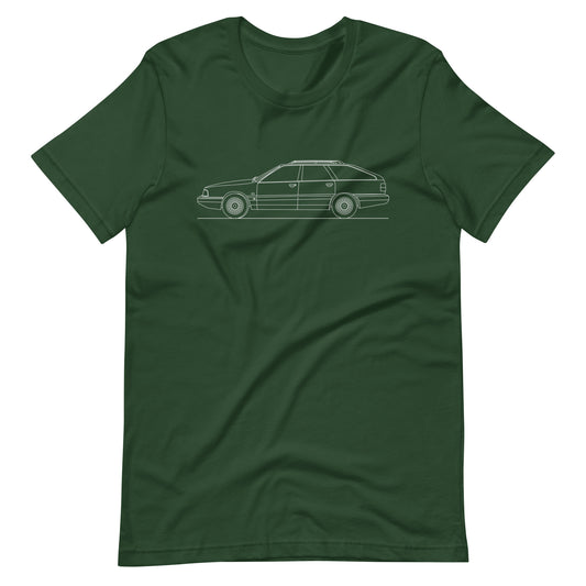 Audi Quattro Avant outline on stylish t-shirt