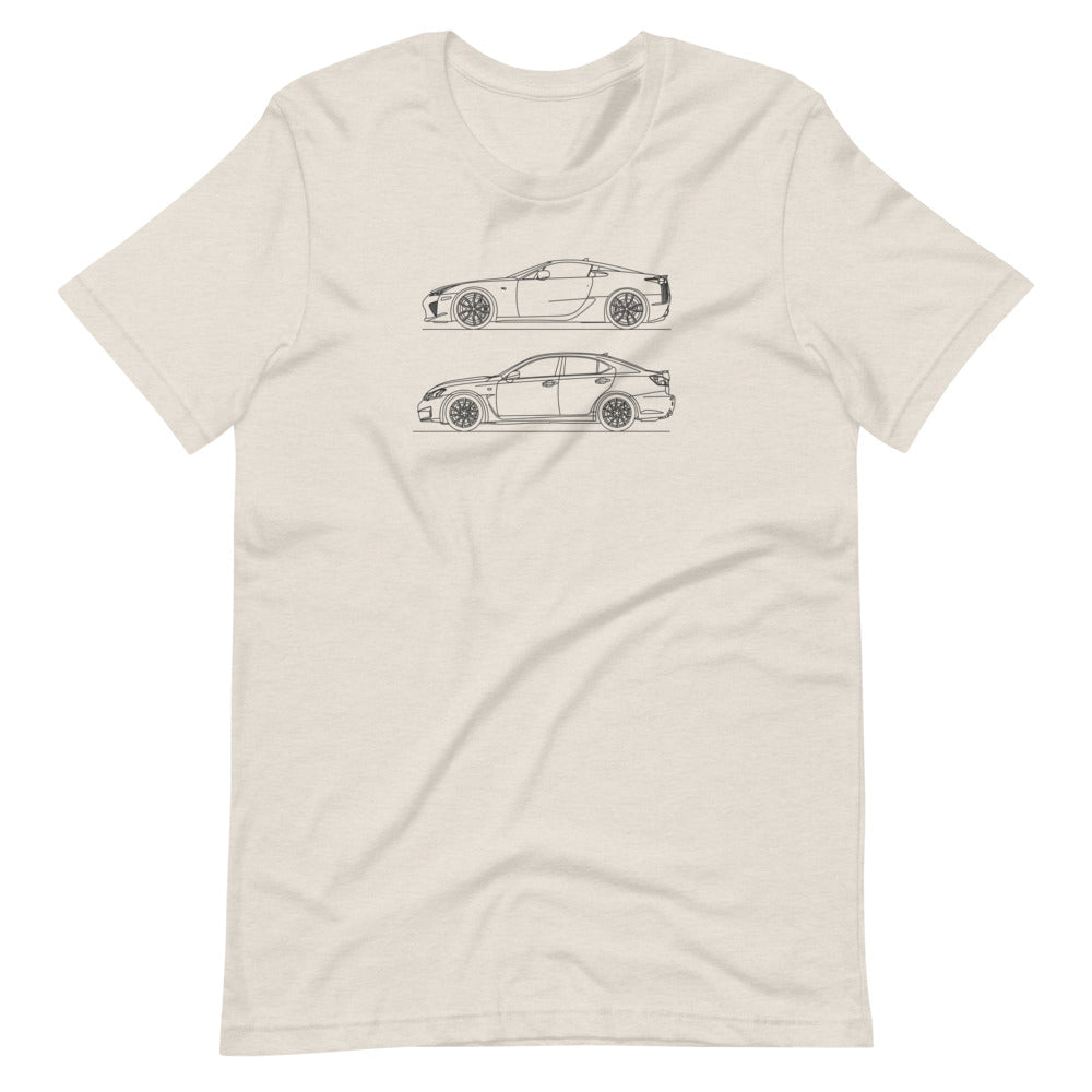Lexus LFA t-shirt in heather dust color