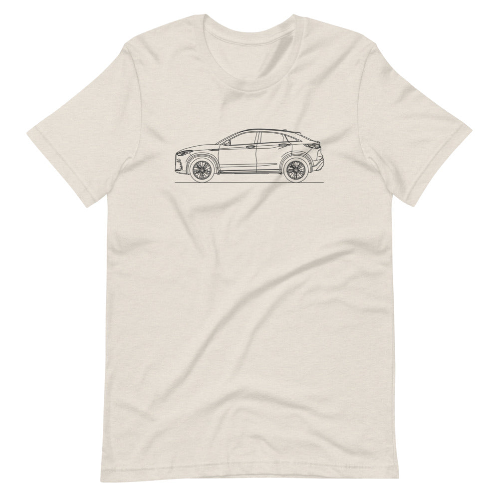 Unisex staple t-shirt featuring Infiniti QX55 design