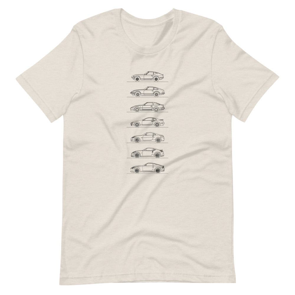 Nissan Z Evolution t-shirt in heather dust
