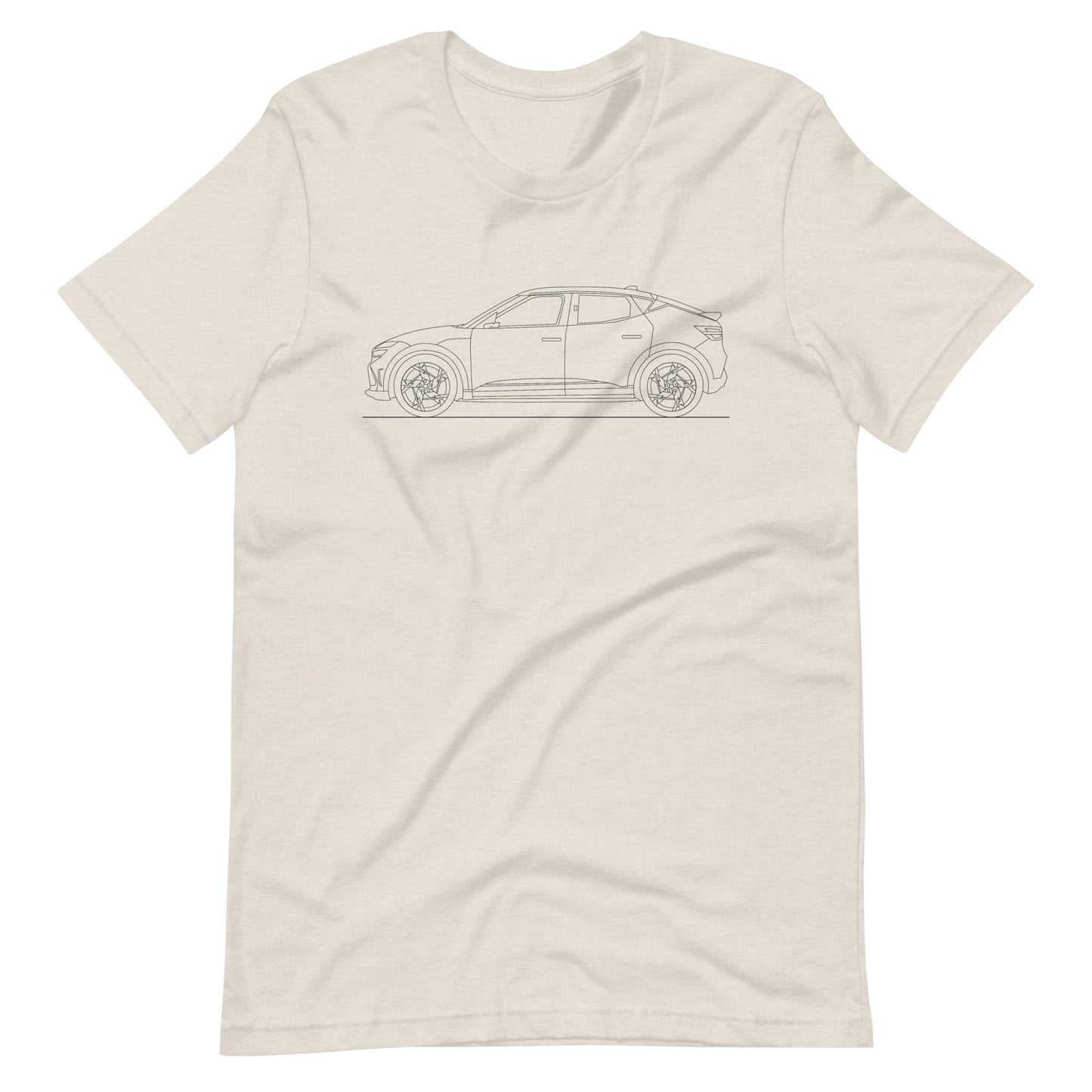 Heather dust unisex t-shirt featuring Genesis GV60 design