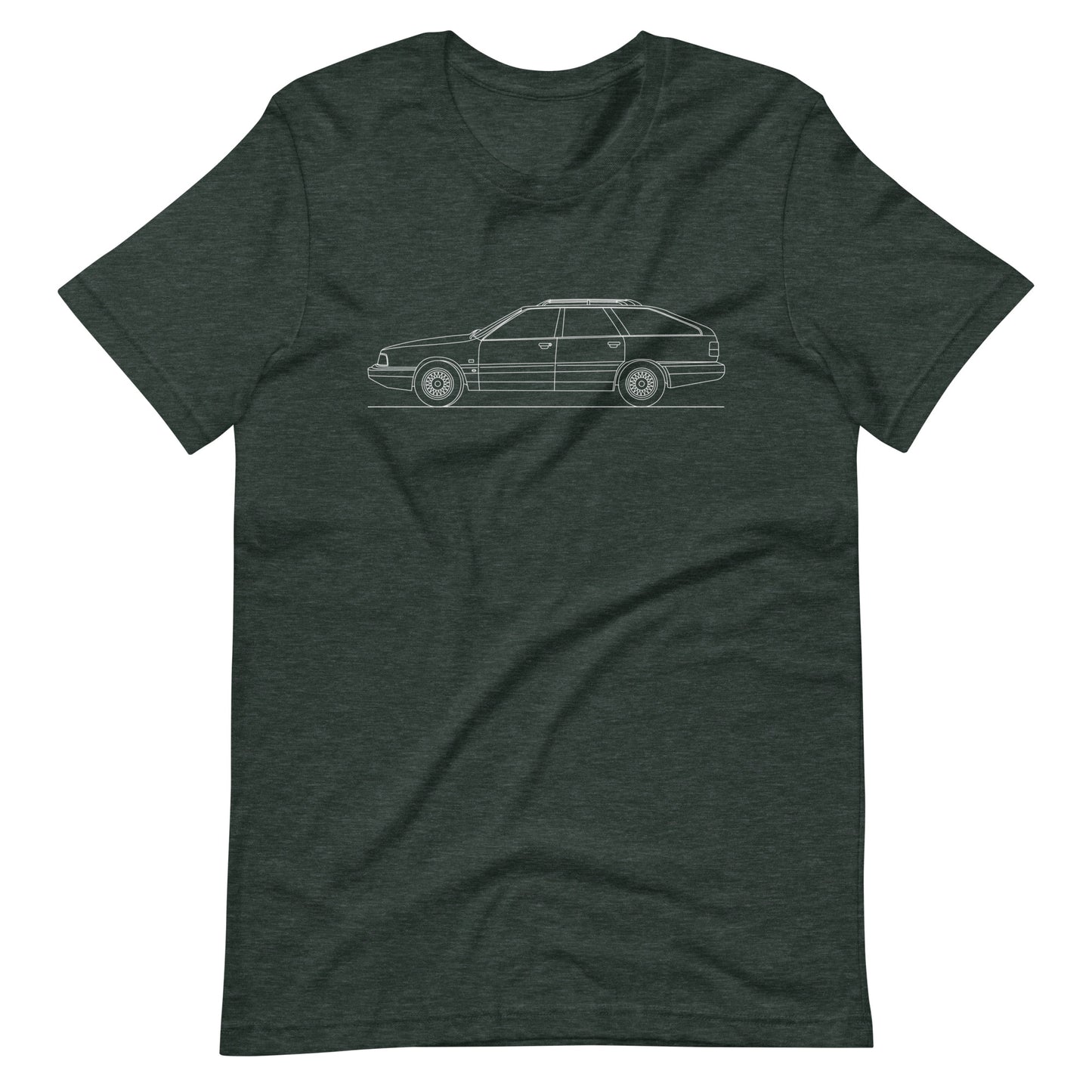 Unisex Audi Quattro Avant t-shirt in heather forest