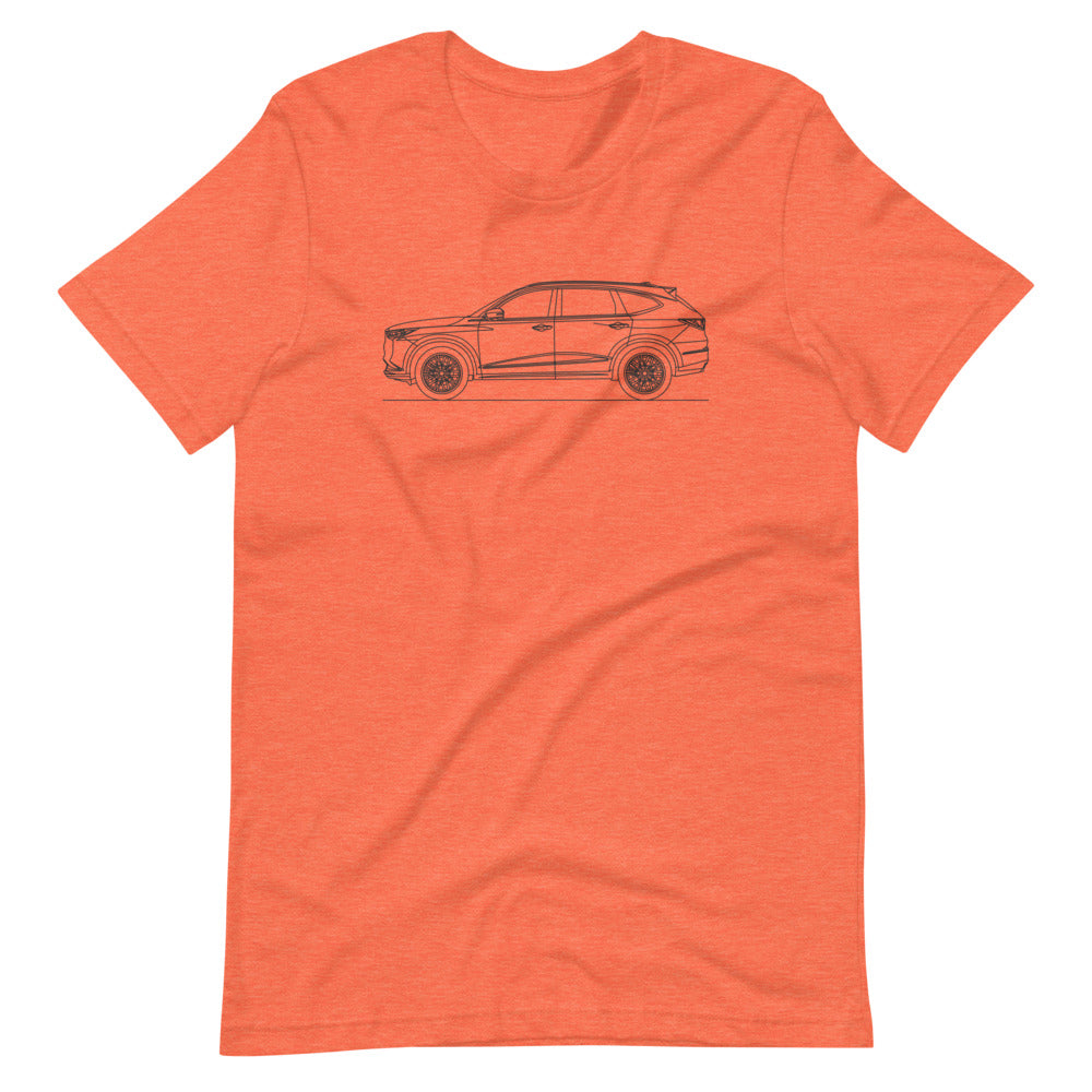 Stylish Acura MDX YD4 silhouette t-shirt design