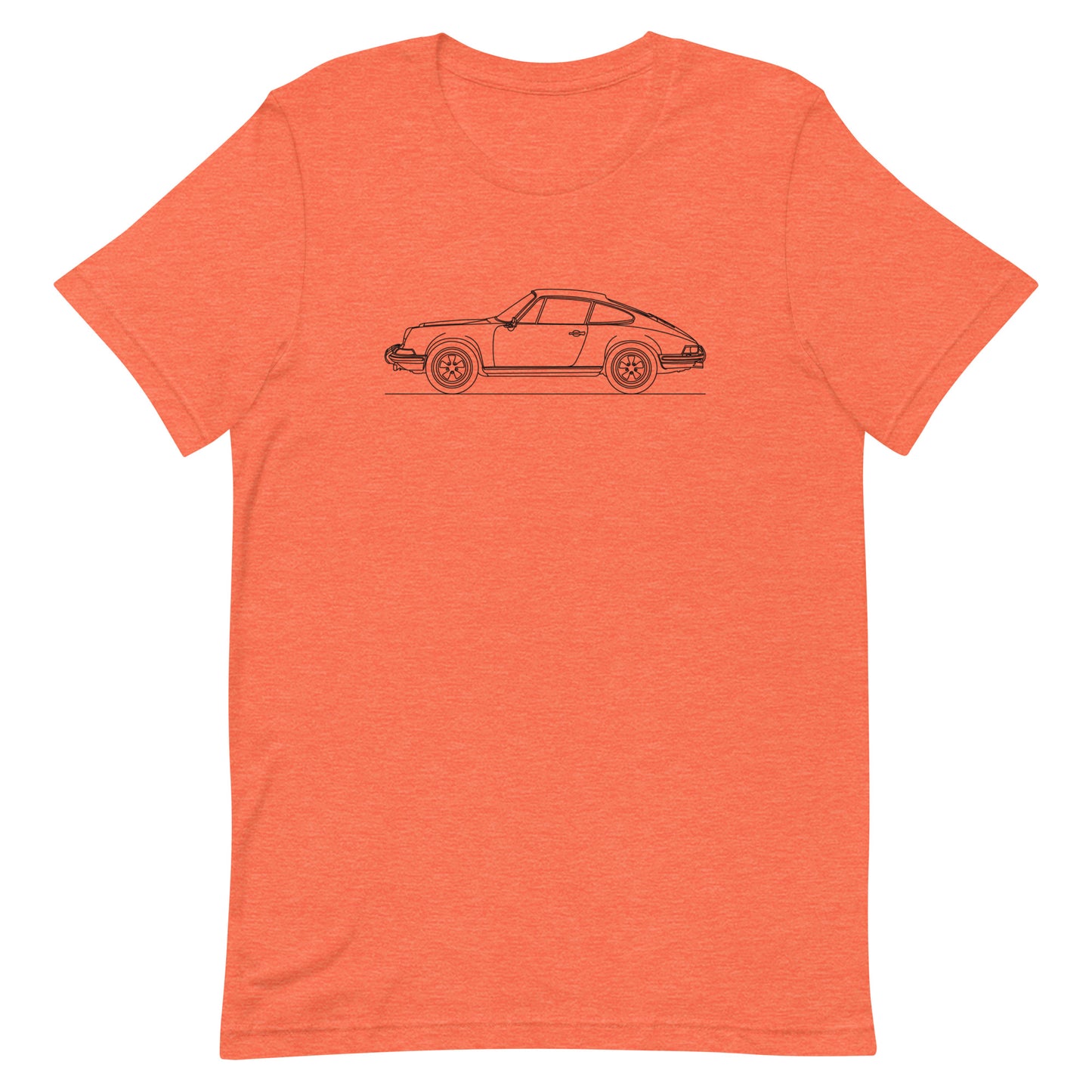 Heather orange Porsche 911 classic t-shirt design