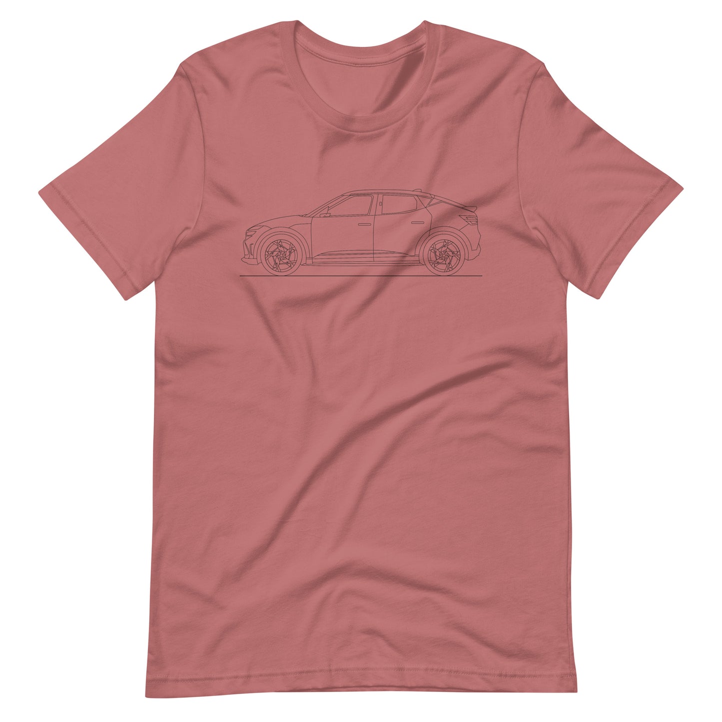 Mauve Genesis GV60 T-shirt on display.