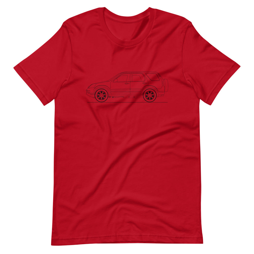Unisex Honda CR-V 2nd Gen T-shirt in red