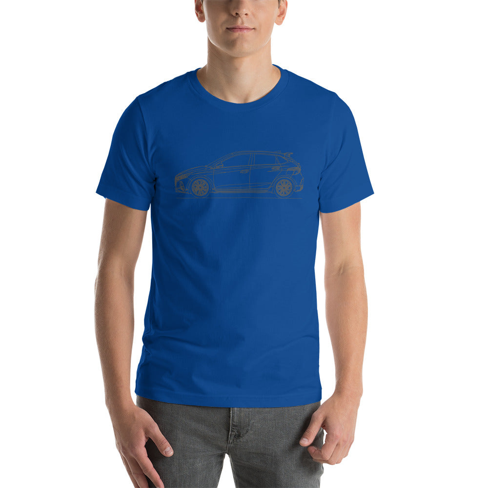 Unisex Hyundai i20N t-shirt in true royal
