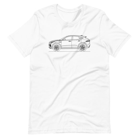 White Jaguar E-Pace X540 T-shirt front view
