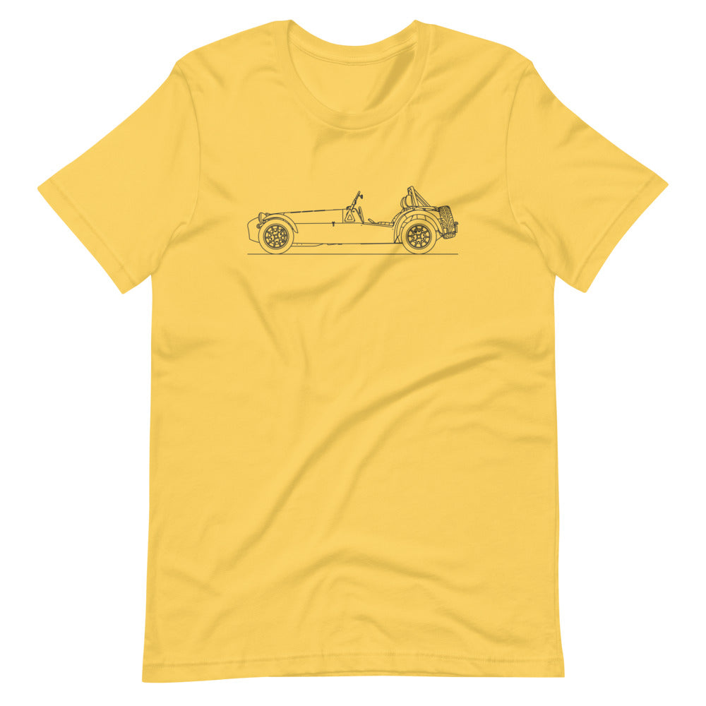 Unisex Caterham Seven T-shirt in yellow