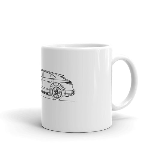 Porsche Taycan Cross Turismo Outline mug design